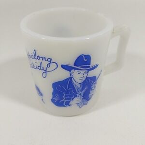 Hopalong Cassidy Milk Glass Mug